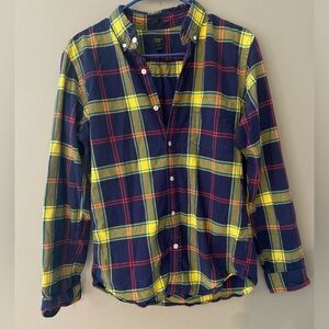 J. Crew Multicolor Plaid Button-Down Shirt